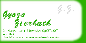 gyozo zierhuth business card